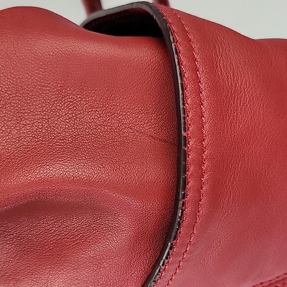 Tignanello Leather Bucket Bag Scarlett Red - Picture 11 of 16